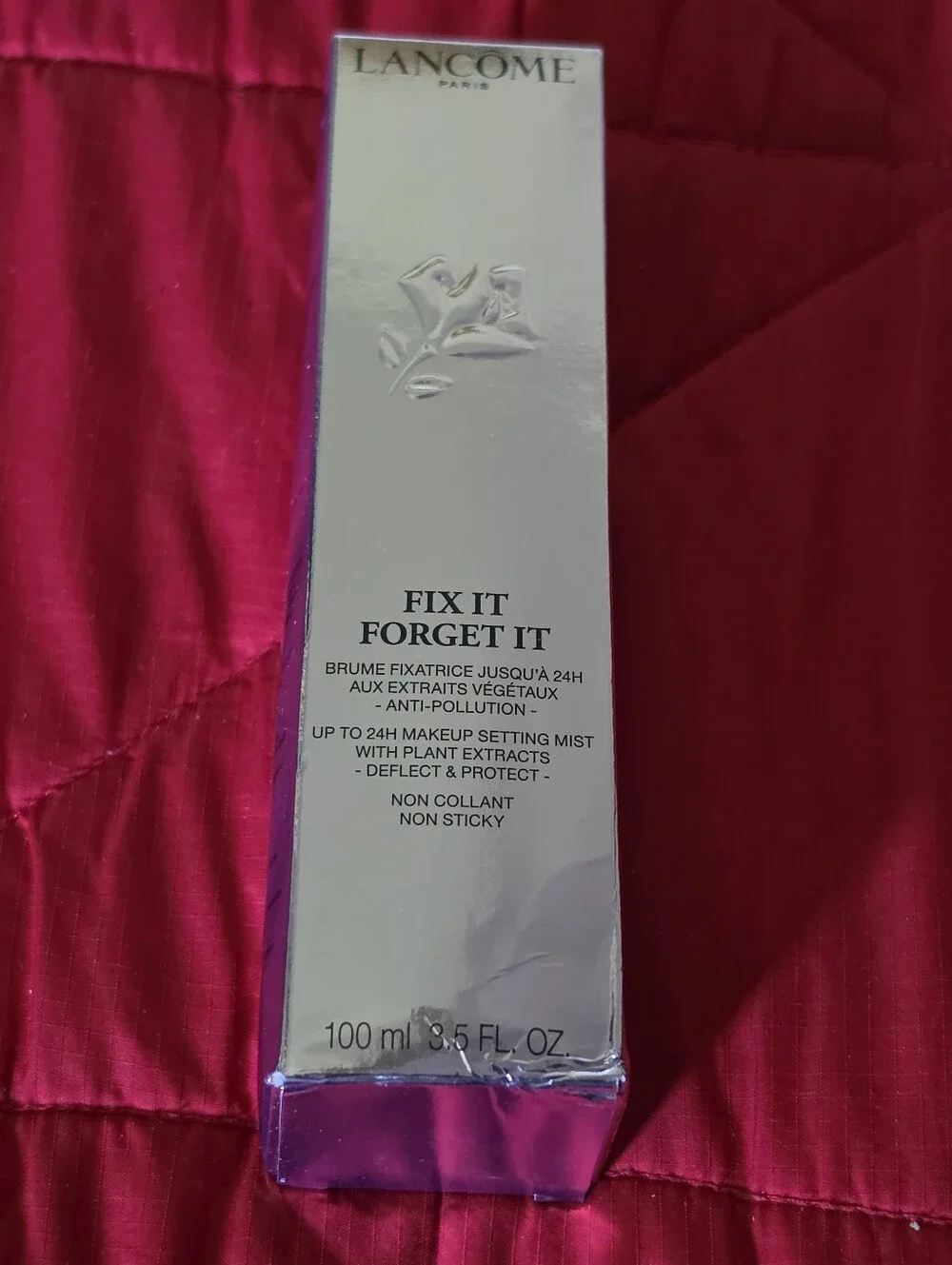 Lancome FIRE! NIB! Fix It Forget It Makeup Setting Spray in 100ml/3.5floz R2S!